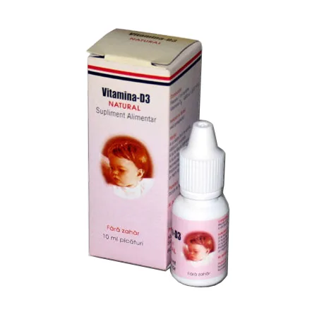 Picaturi cu Vitamina D3 Natural - Natural Pharmaceuticals