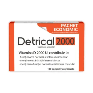 Detrical 2000 Vitamina D 2000 UI filmate - Zdrovit