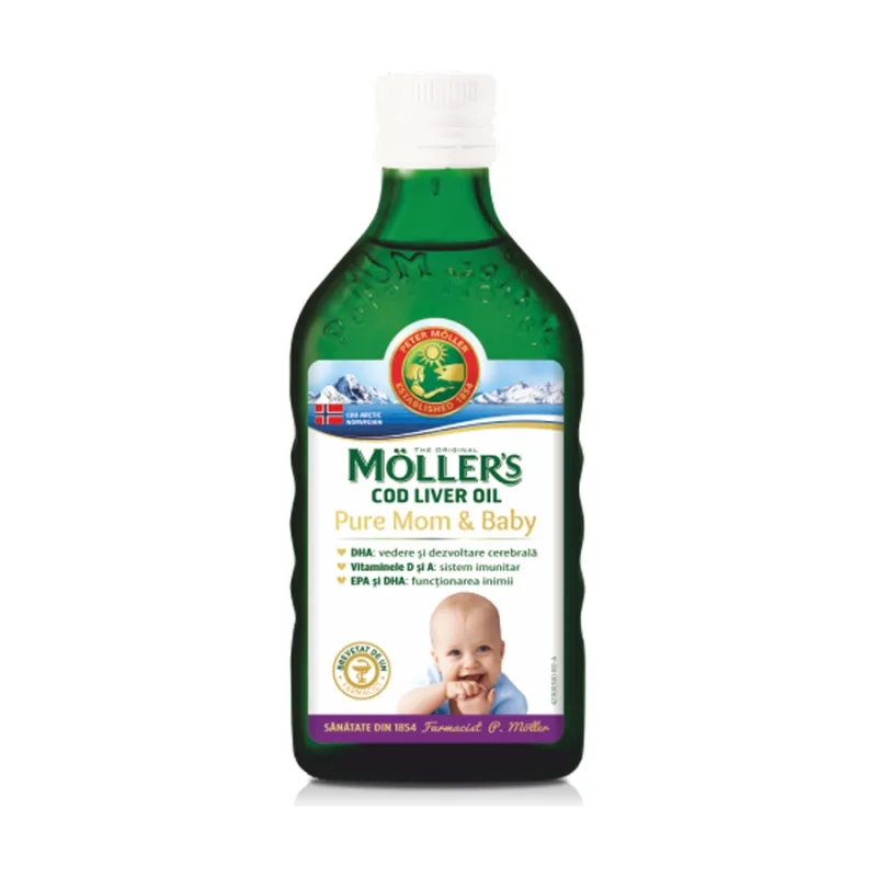 Ulei din ficat de cod Pure Mom and Baby - MOLLER'S