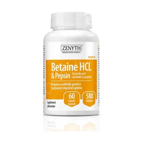Betain HCL & Pepsin 580 mg - Zenyth