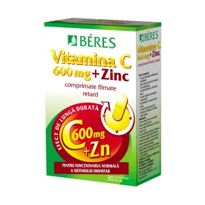 Vitamina C 600 mg + Zn filmate - Beres
