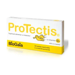 cu Vitamina D3 si aroma de portocale masticabile - Protectis