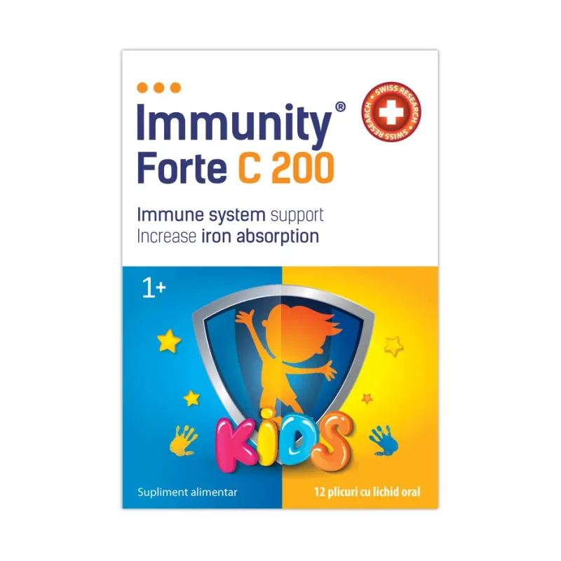 Immunity Forte C 200 KIDS cu lichid oral - MBA Pharma