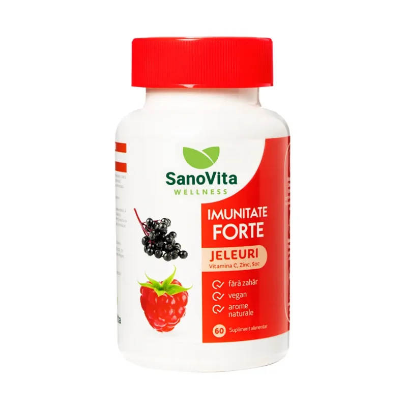 Jeleuri cu vitamine Imunitate Forte 60 bucati - SanoVita