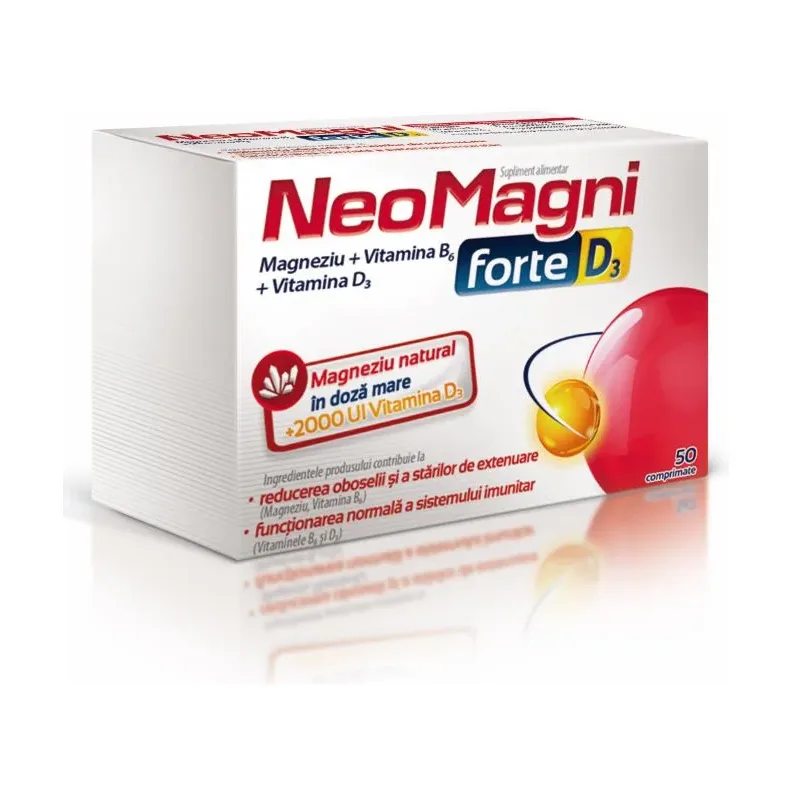forte D3 magneziu natural 2000UI D3 - Neomagni