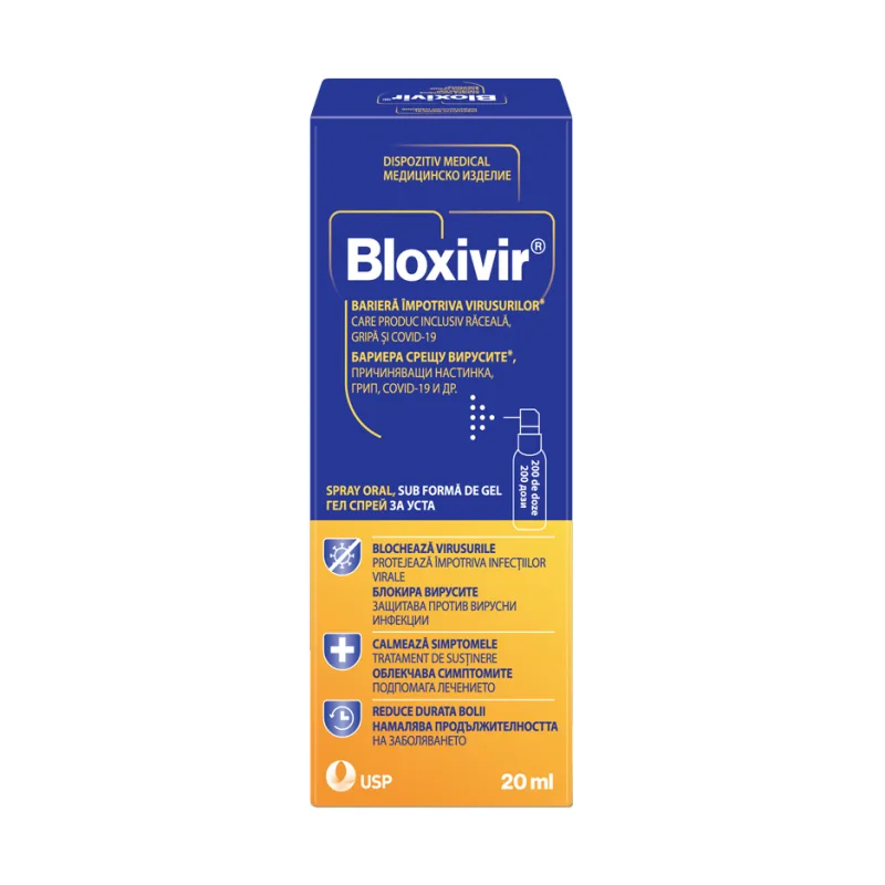 Spray oral gel Bloxivir - USP Romania