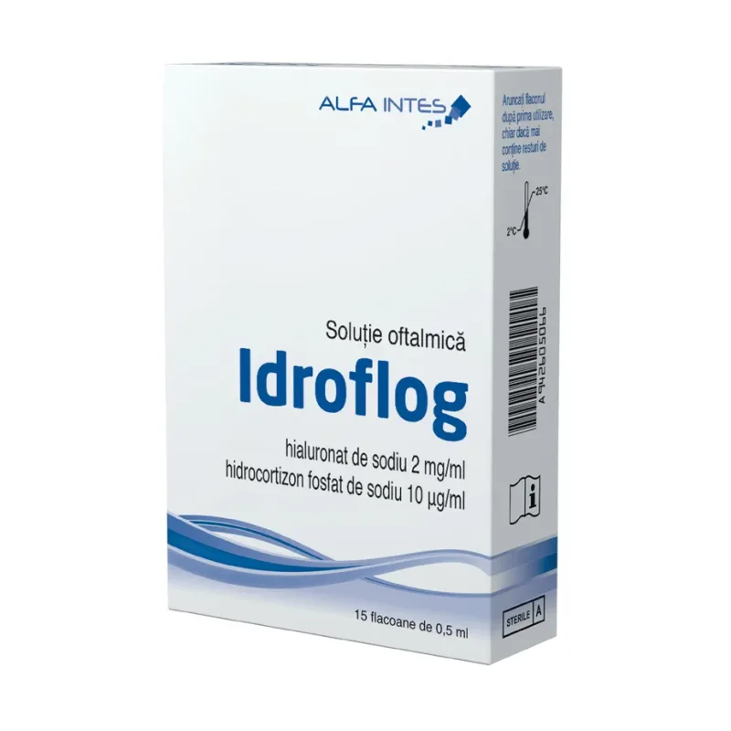 Idroflog solutie oftalmica 15 flacoane - Alfa Intes