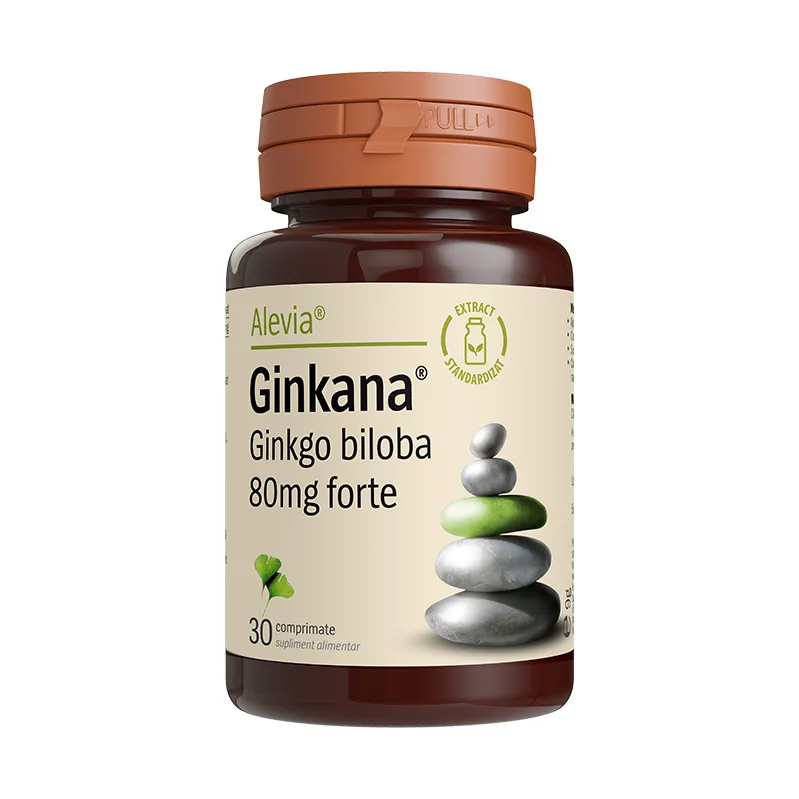 GINKANA Ginkgo Biloba 80 mg forte - Alevia