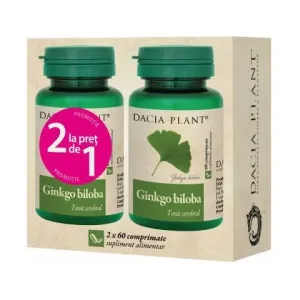 Ginkgo Biloba .+ 60 cpr. Cadou - Dacia Plant