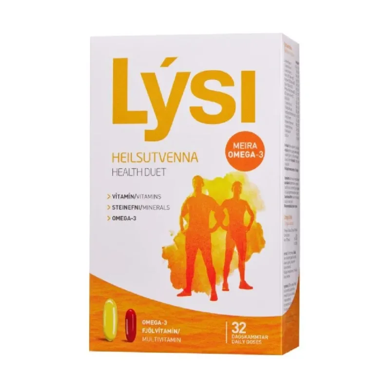 Health Duet Omega 3 Multivitamine si Minerale 32 doze - Lysi
