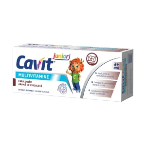 Cavit Junior multivitamine fara zahar masticabile - Biofarm