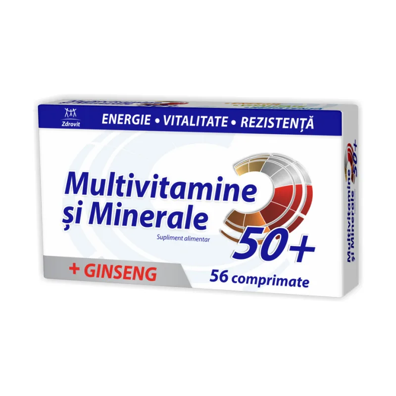 multivitamine si minerale 50+ cu ginseng - Zdrovit