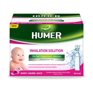 Solutie hipertonica inhalator 3 % 4 ml - Humer