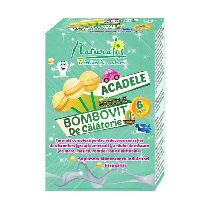 Acadele Bombovit de Calatorie 6 acadele - Naturalis