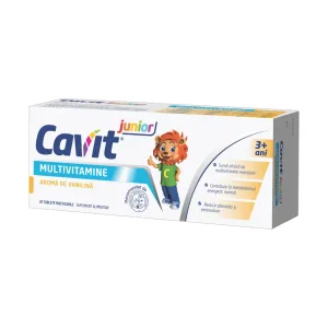 Cavit junior multivitamine cu aroma de vanilie masticabile - Biofarm