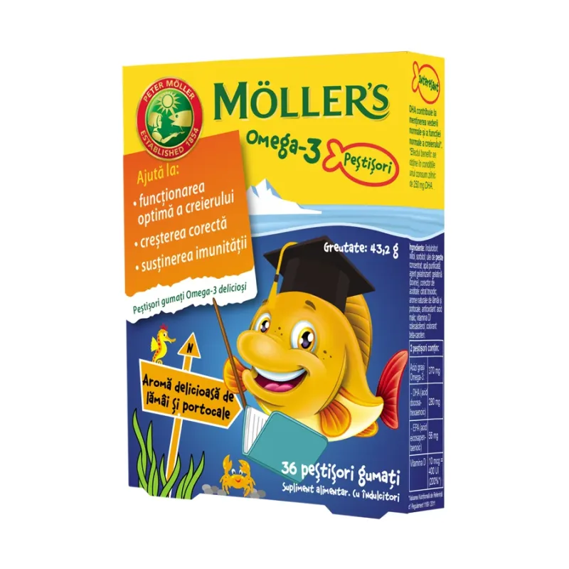 Pestisori gumati cu Omega-3 - MOLLER'S