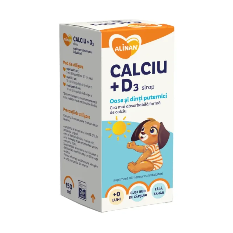 Sirop Alinan Calciu + D3 - Alinan