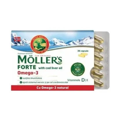 Forte with cod liver oil Omega-3 - MOLLER'S