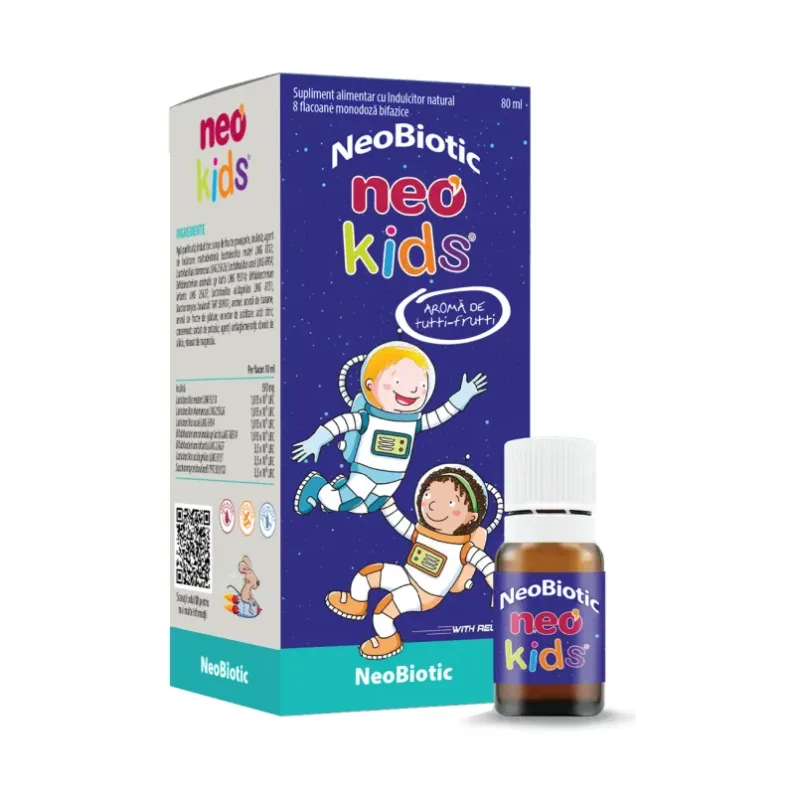 Neobiotic sirop 8 flacoane monodoza - Neo Kids