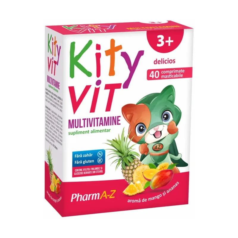 Kityvit Multivitamine cu aroma de mango si ananas - PharmA-Z