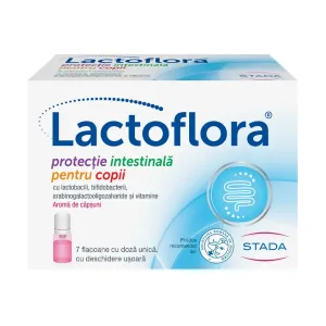 Lactoflora Protectie Intestinala pentru copii 7 flacoane - Walmark