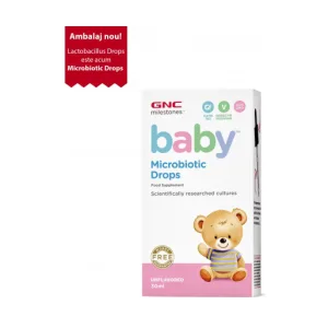 Picaturi pentru bebelusi Microbiotic Drops Milestones Baby - GNC
