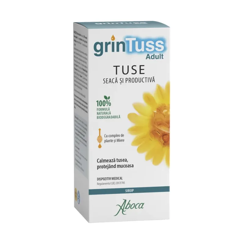 GrinTuss Sirop de tuse pentru adulti - Aboca