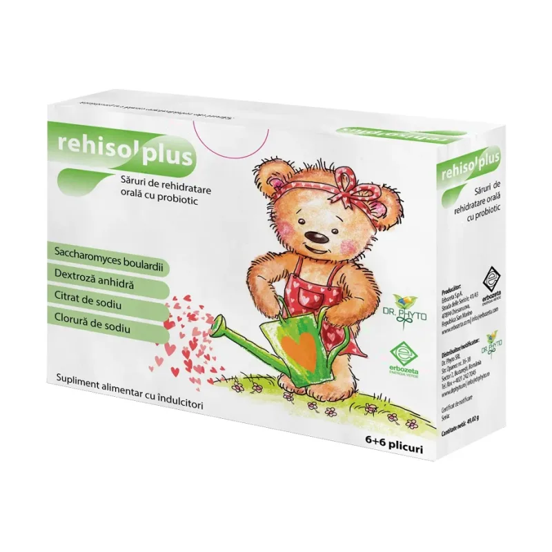 Rehisol plus saruri de rehidratare - Dr. Phyto