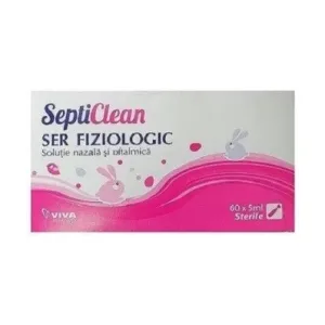 Ser fiziologic SeptiClean 5 ml - Viva Pharma