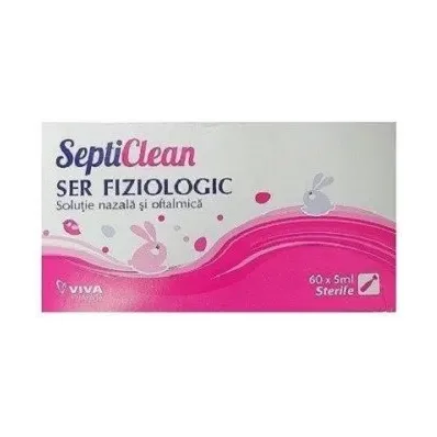 Ser fiziologic SeptiClean 5 ml - Viva Pharma