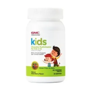 Multivitamine copii 2-12 ani Kids Milestones (aroma fructe de padure) - GNC