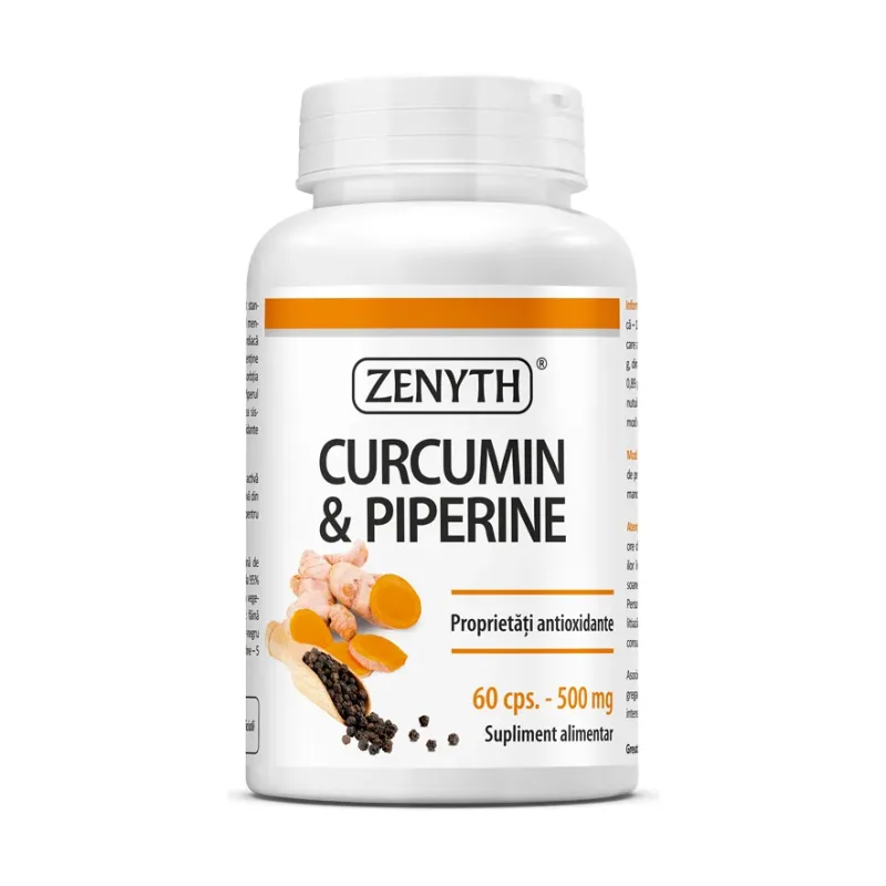 Curcumin & Piperine 500 mg - Zenyth
