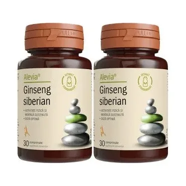 Pachet Ginseng siberian 250 mg - Alevia