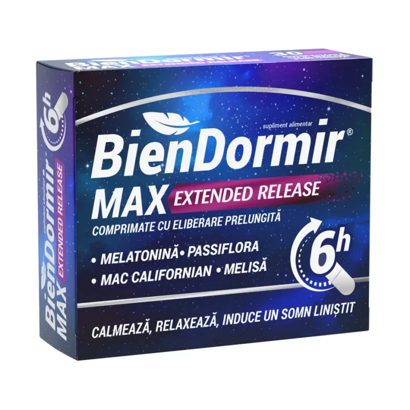 Max Extended Release cu eliberare prelungita - Bien Dormir