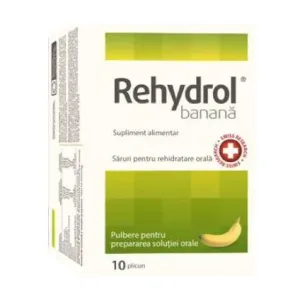 Rehydrol solutie de rehidratare cu banane - MBA Pharma