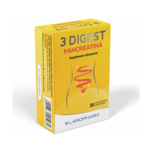 3 Digest Pancreatina filmate gastrorezistente - 3Digest