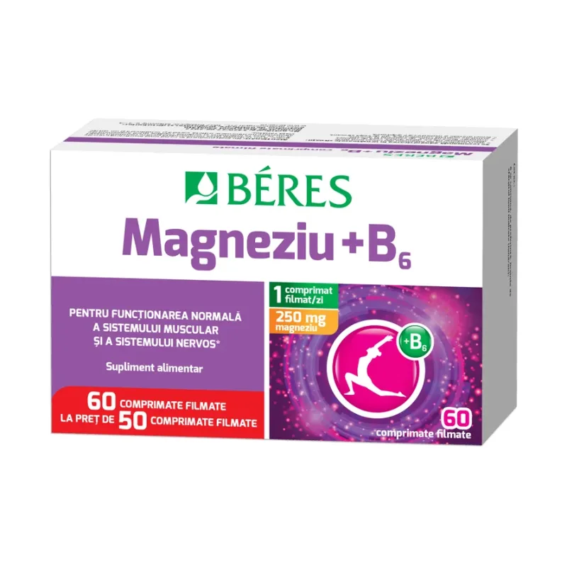 Magneziu + B6 + 10 tablete - Beres