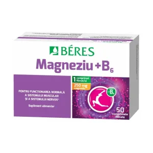Magneziu + B6 filmate - Beres