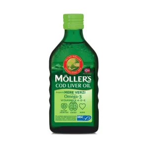 Omega 3 Ulei din ficat de cod cu aroma mere verzi - MOLLER'S