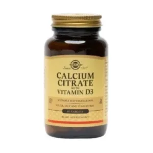 Calcium Citrate 250 mg + Vitamin D3 - Solgar