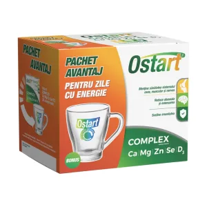 Complex Ca+Mg+Zn+Se+D3 filmate + cana - Ostart