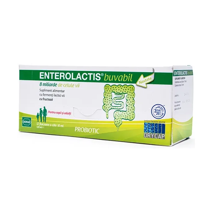 buvabil DRY-CAP 12 facoane X solutie - Enterolactis