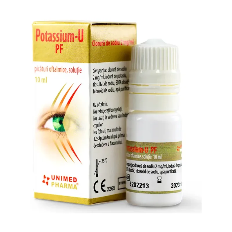 Picaturi de ochi Potassium-U fara conservanti - Unimed Pharma