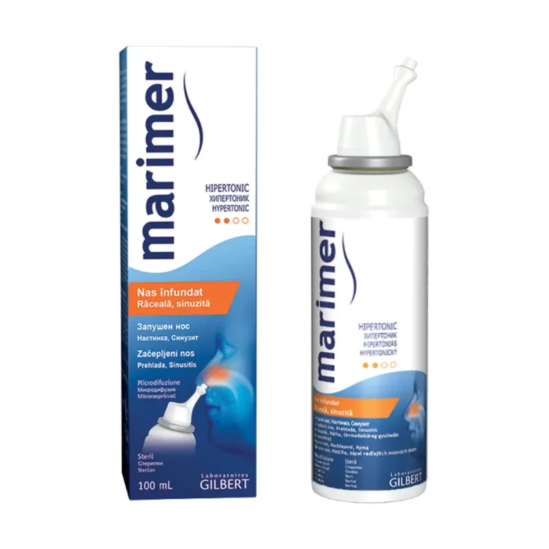 Spray nazal hipertonic raceala-rinofaringita - Marimer