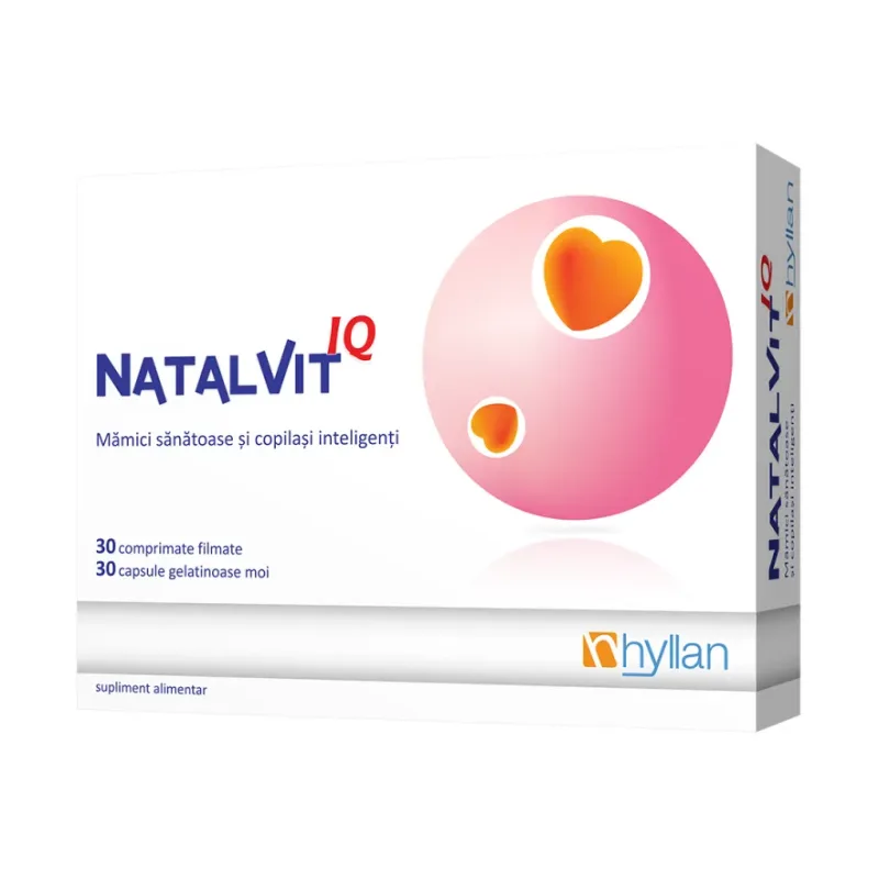 Natalvit IQ 30 comprimate filmate + geatinoase moi - Hyllan