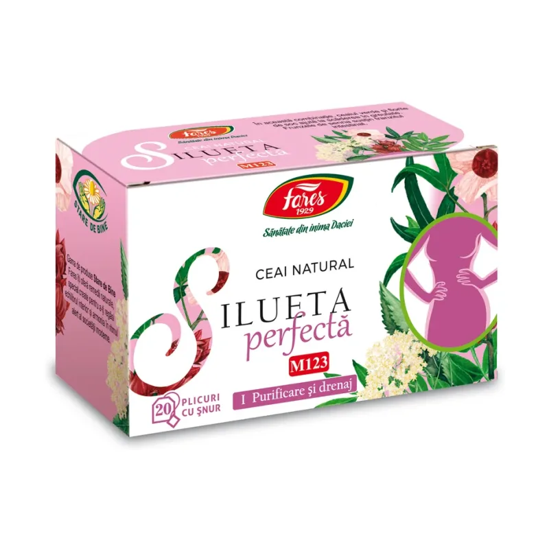 Ceai silueta perfecta 1 Purificare si drenaj - Fares