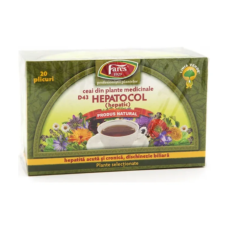 Ceai hepatocol X 20 doze FAR - Fares
