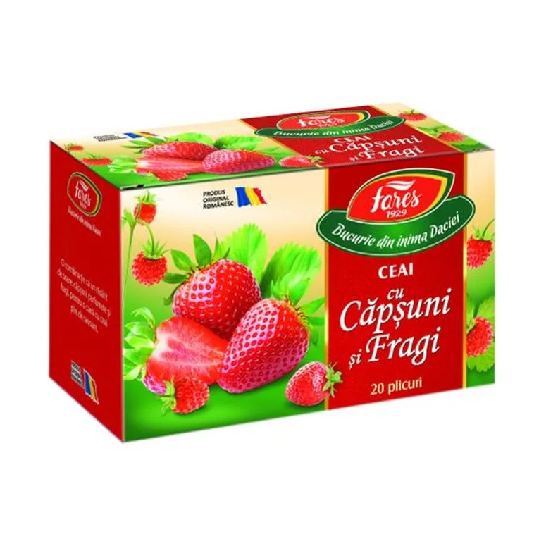 Ceai aromafruct capsuni si fragi 20dz FAR - Fares