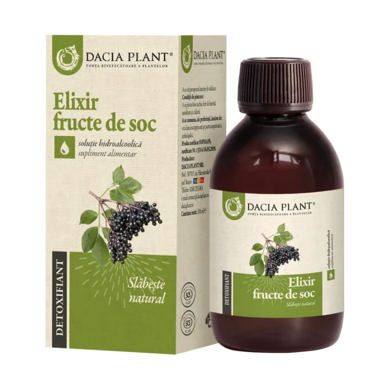 Elixir din Fructe de Soc tinctura - Dacia Plant