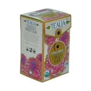 Tealia Organic Straight Black Ceai negru piramida 2g